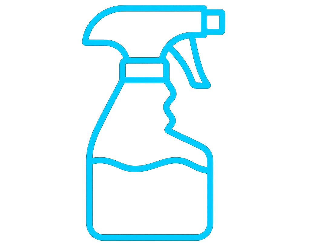 Spray bottle representing premium auto detailing products.